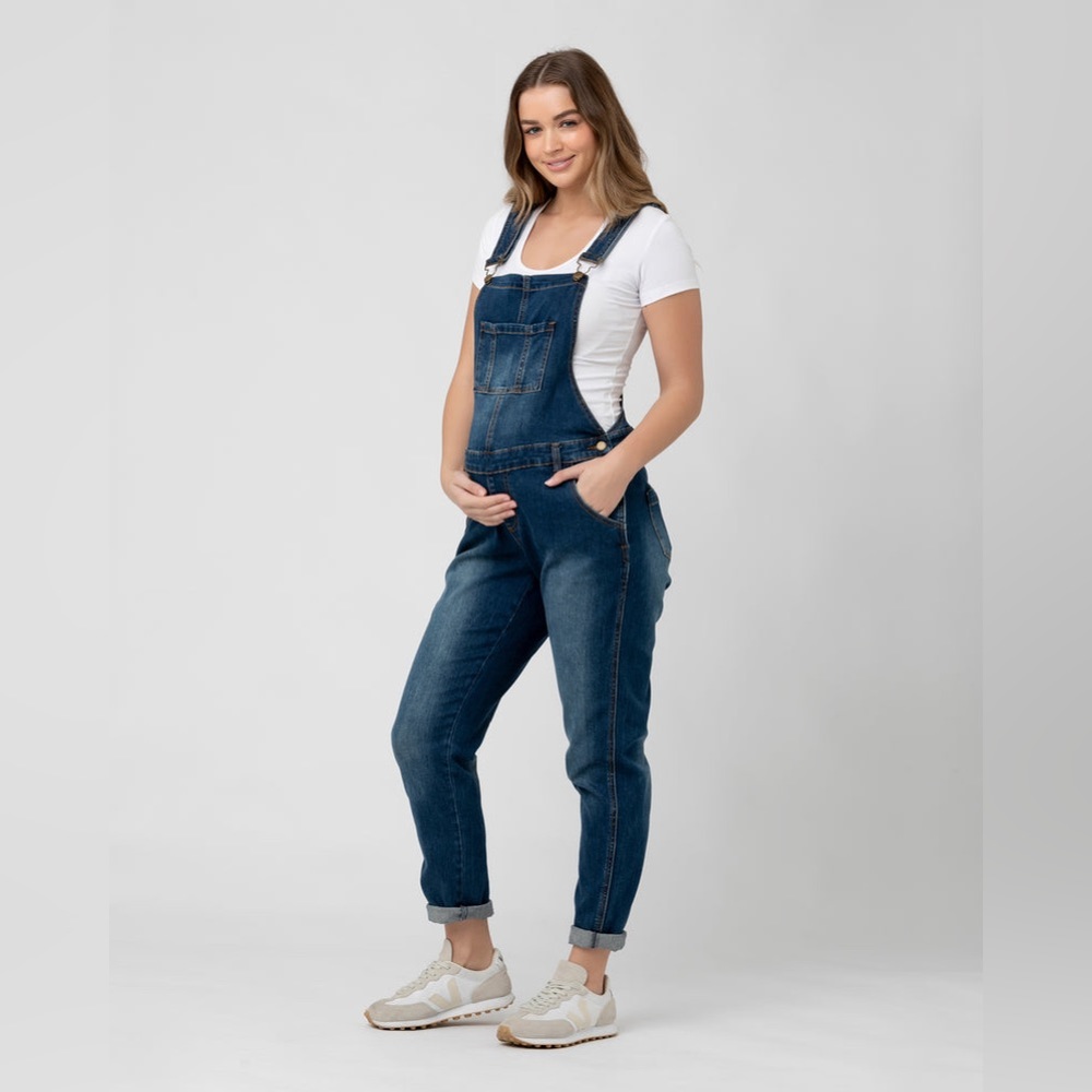 Ripe denim maternity overalls
